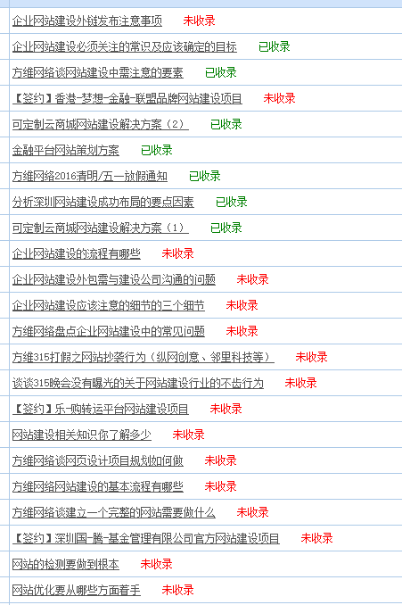 近来小编发觉写的很多文章都不收录了，看看后台统计数据就知道，如下截图：